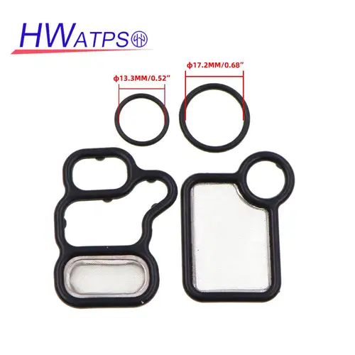 Imagen 2 del producto Juego de 1/5/10 para Honda Civic Si CR-V Accord Element Acura RSX Kit de juntas de válvula de carrete solenoide 91319PAAA01 15832PNA003 15815RAAA02