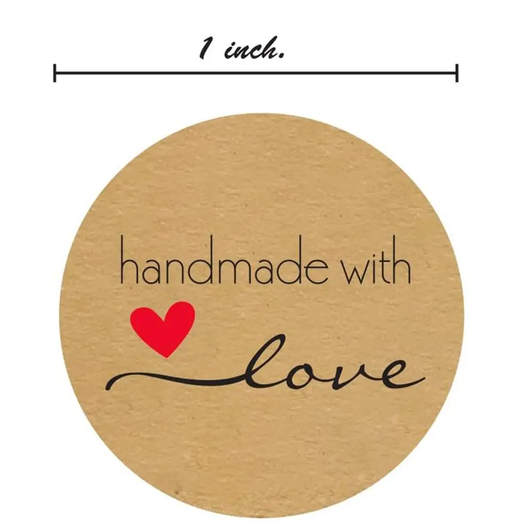 Rodada Handmade Papel Etiqueta do alimento, selagem Envelope, DIY Presentes Projetos, 2PCs, 1 em
