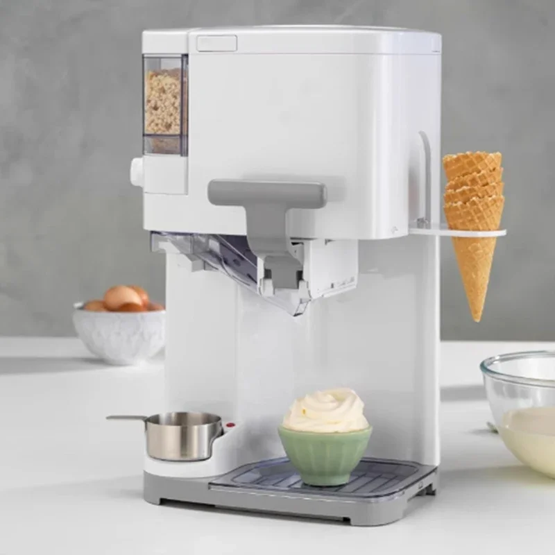 صانع الآيس كريم 1.42 لتر 6 حصص جاهز في 20 دقيقة ماكينة صنع الآيس كريم المنزلية الصغيرة 220 فولت