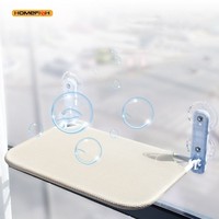 Ultra-Soft Cat Window Hammock Cloud Like Cozy Bed For Napping-Secure Mounting Space Saving   Ideal For Enjoying Scenery