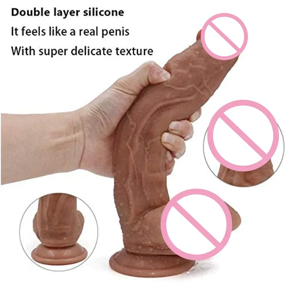 11 inch Huge Dildo Realistic Man Thick Huge Dildo Soft Anal Vaginal Masturbators Small G Spot Fake Penis Adults Sex Toy for