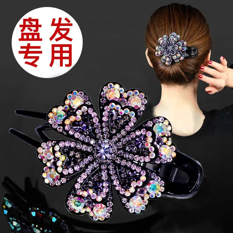 

Jewelry Wedding Girl Hair Styling Tools Crystal Hairpin Women Hairclip Top Side Clip Rhinestones Duckbill Clip Hair