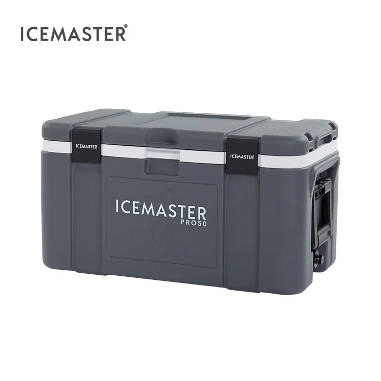 

IceMaster Best Quality 50L Plastic Travel Insulated Ice Chest Cooler Box Big Size With Handle