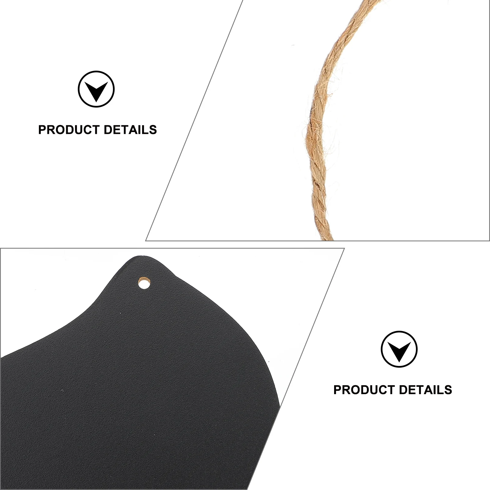 Ice Cream Shaped Hanging Blackboard For Message Notes Coffee Shop Home Decor Lightweight Wooden Chalkboard Easy Wipe