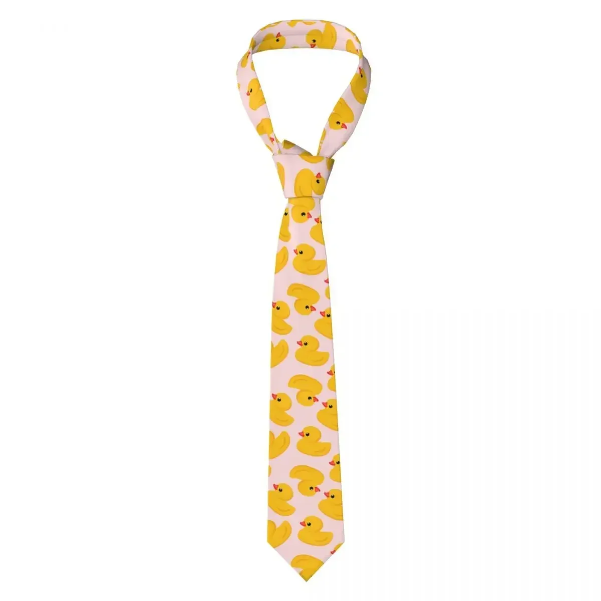 

Formal Skinny Neckties Classic Men's Cute Yellow Rubber Duck Wedding Tie Gentleman Narrow