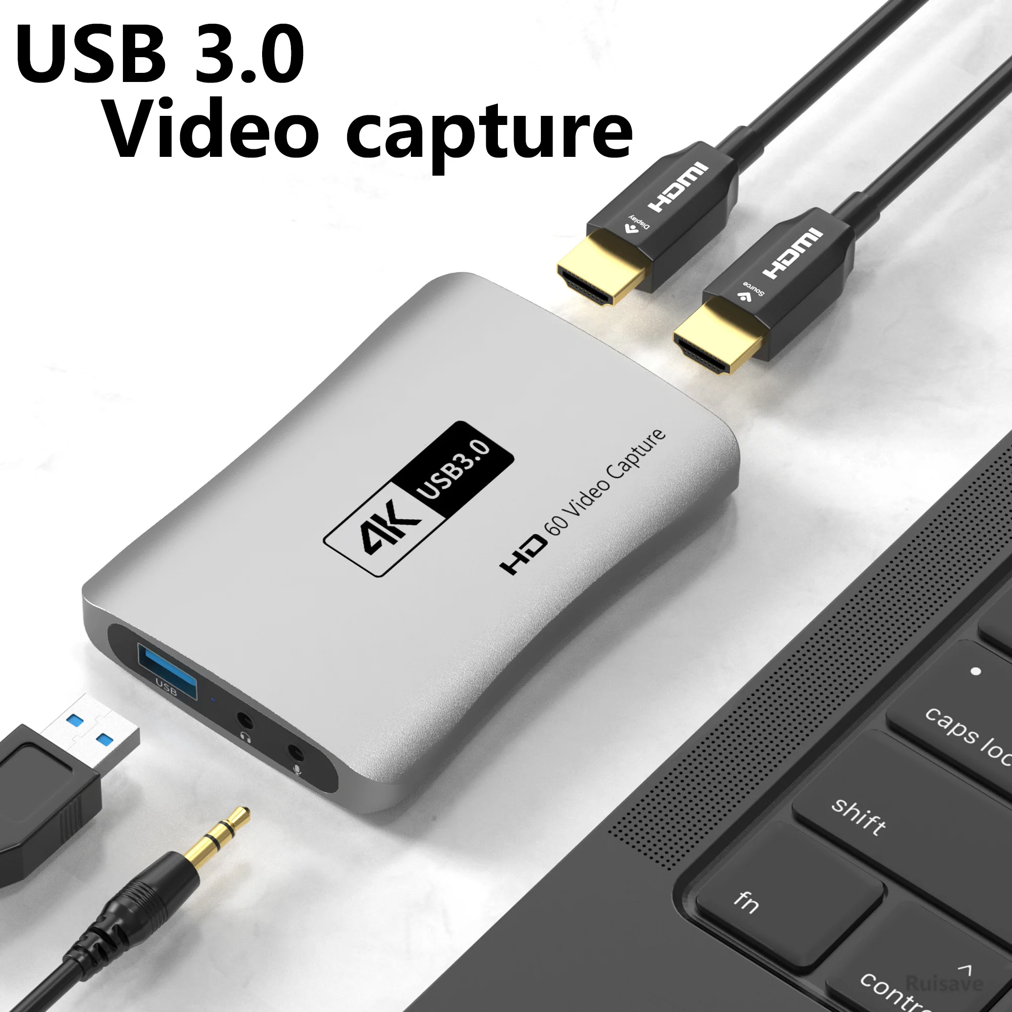 

Ruisave MS-2131 USB3.0 Video Capture Card 4K30 In 1080P 60FPS Recording for Xbox Series X Ps 4 5 Camera Stream Placa De Captura