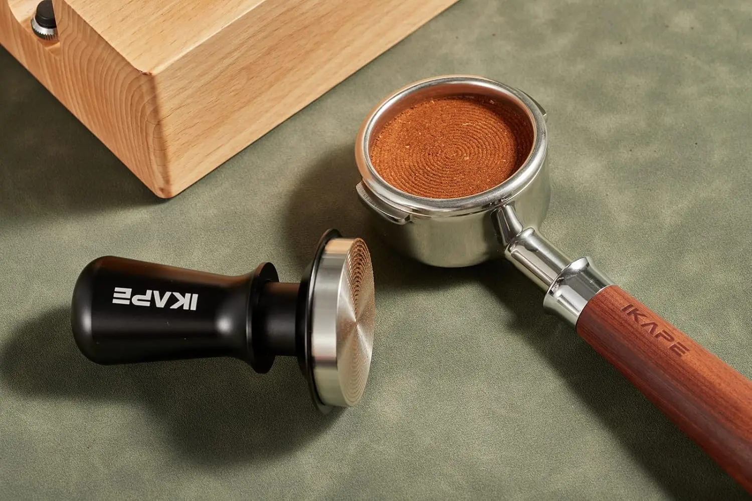 

IKAPE V3 Espresso Tamper Premium Barista Coffee with Calibrated Spring Loaded for Consistent Espresso Extraction Stainless Steel