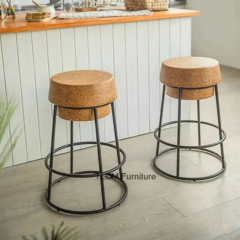 

Simple Bar Stool Nordic Bar Stools Bar Table Furniture for Home Kitchen Chair High Stool Clothing Store Photo Stool Modern Chair