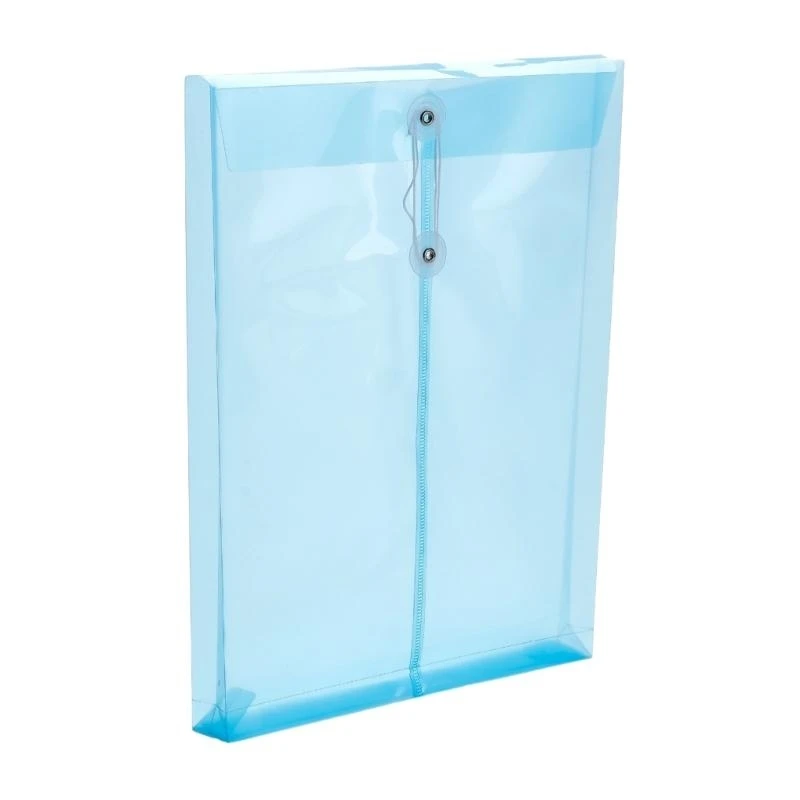 

20 Pieces Transparent File Bags with String Closure Waterproof File Wallets Documents Bags Project Bags for Office best sale