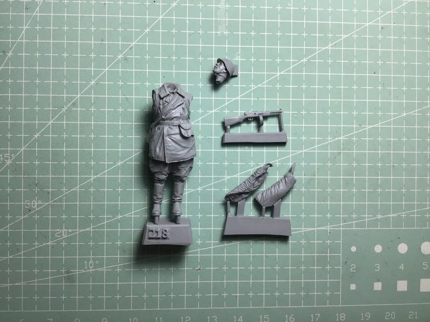 Figurine modèle GK 1/35 résine, kit non assemblé et non peint