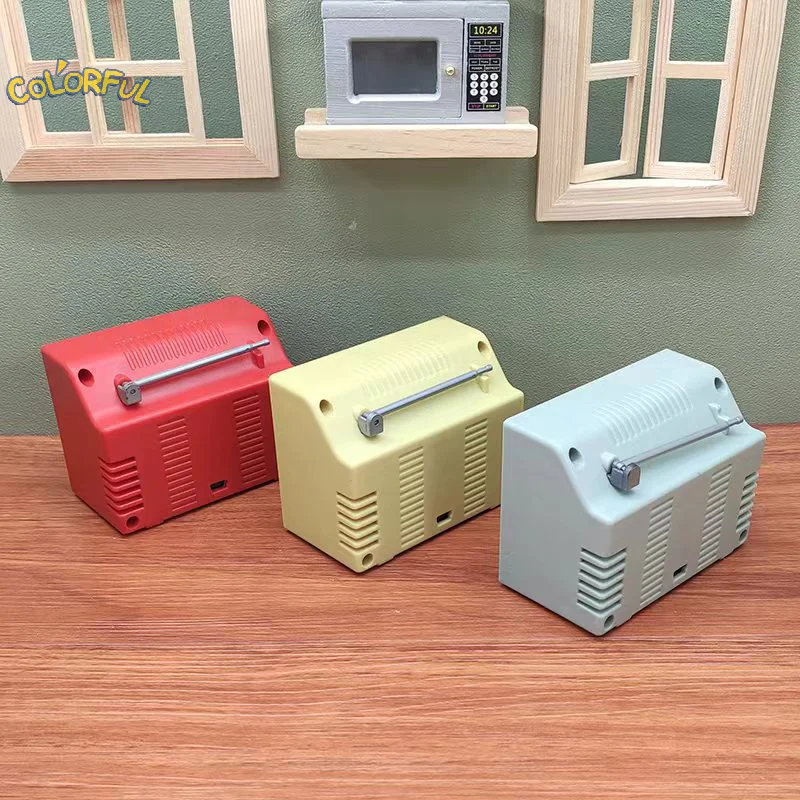 Cobee TV Miniature Maison De Poupées 1:12 – Avec Télécommande – Accessoire Déco 8,6 X 5,6 Cm