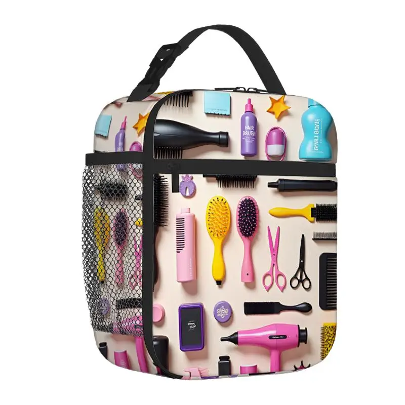 1pc, Colorful Hair Styling Tools and Accessories Printed Thermal Insulation Bag, Non-Food Contact, Suitable for Home, Restaurant