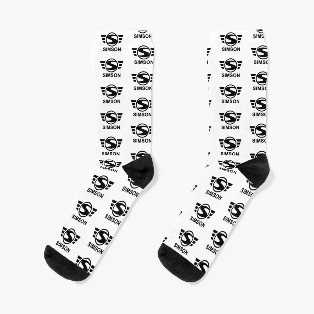 

Simson logo (black) Socks luxe anti slip football shoes japanese fashion Socks Women's Men's