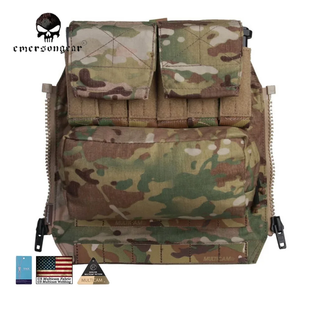 Emersong-Back Pack Zip on Panel for Hunting Airsoft Paintball Combat Gear, Multicam, Black, Coyote, Brown, AVS JPC2.0, CPC, 2017