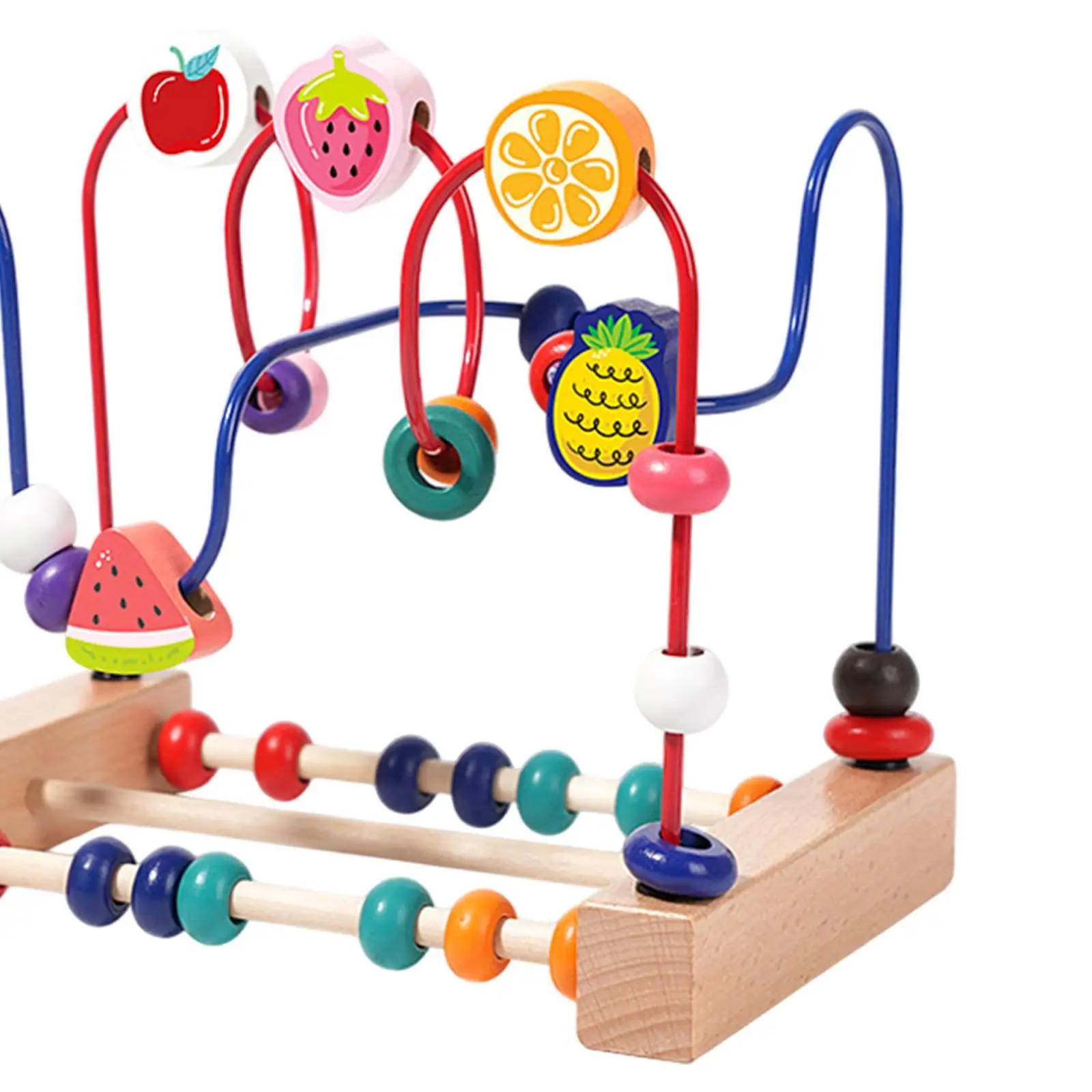 Houten kraal doolhof speelgoed baby leeftijden 3+ voor kinderen jongen meisje cadeau nieuwjaarscadeau grijpen vermogen tellen wiskunde houten educatief speelgoed