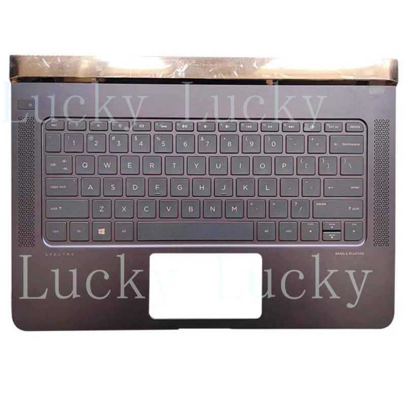 

f For HP Spectre 13-V TPN-C127 Palmrest C Shell With Backlit Keyboard Brown