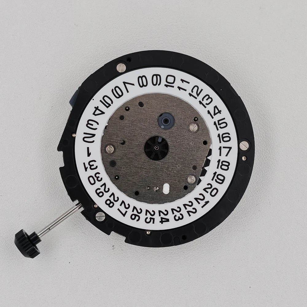 Japan Miyota 6S20 Quartz Movement White 3H Date Position Display Modification Watch Replace Mechanism 6S20-3H with Battery Stem