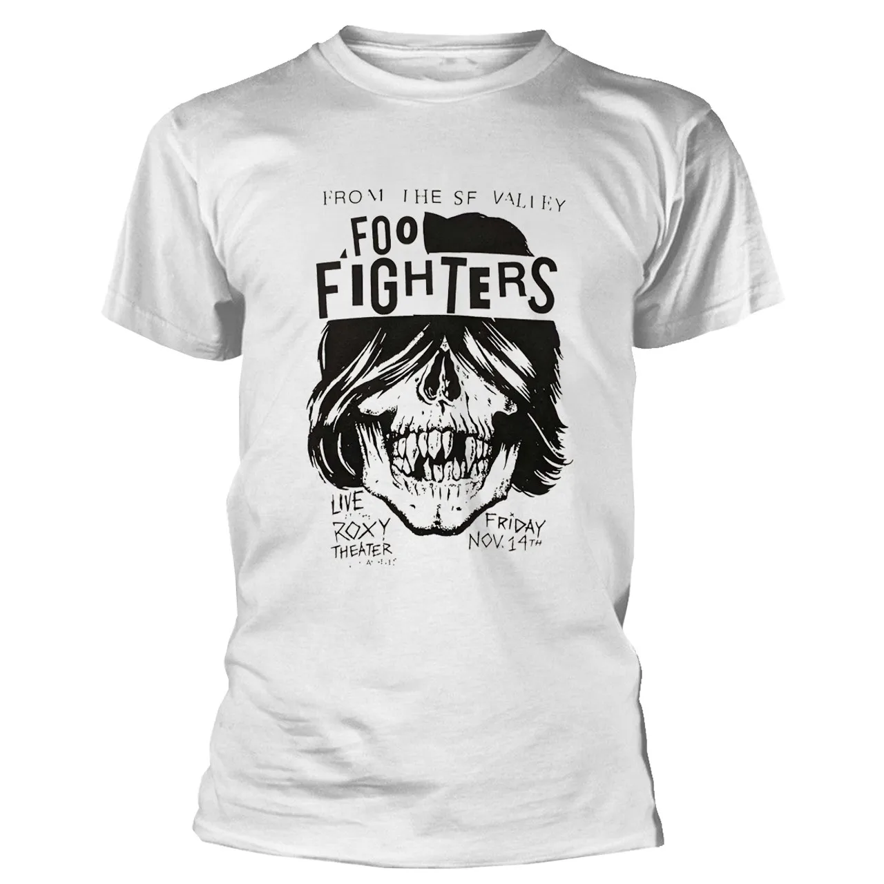 

Foo Fighters Roxy Flyer Graphic Print Men's and Women's Loose Short Sleeved T-shirt for Casual Wear All Year Round Luxury