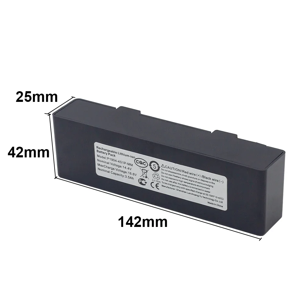 14.4V 3500mAh STYTJ02YM Battery for Xiaomi Mijia LDS Vacuum Cleaner,Mi Robot Vacuum-Mop P,Mi Robot Vacuum-Mop 2S/Haier JX37