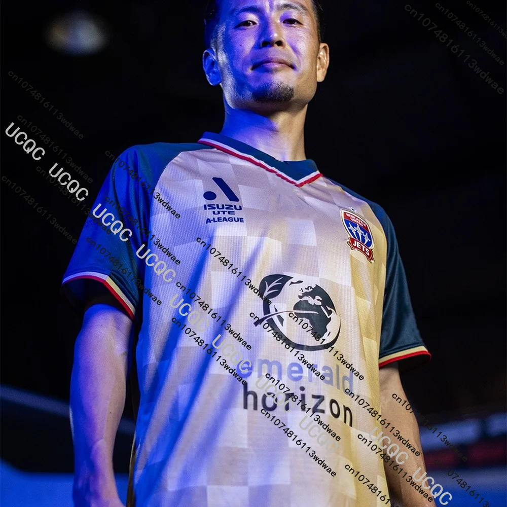 

Австралия 25/26 Новый супер футбольный трикотаж Newcastle Jets Быстросохнущие футбольные футболки с 3D принтом Мужские спортивные тренировочные майки