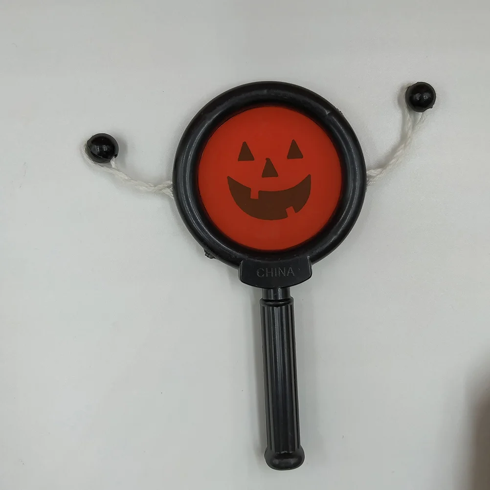 10pcs Halloween Pumpkin Rattle Drum Baby Shaking Lightweight Musical Instrument For Infant Hand-Eye Coordination Kids Gift