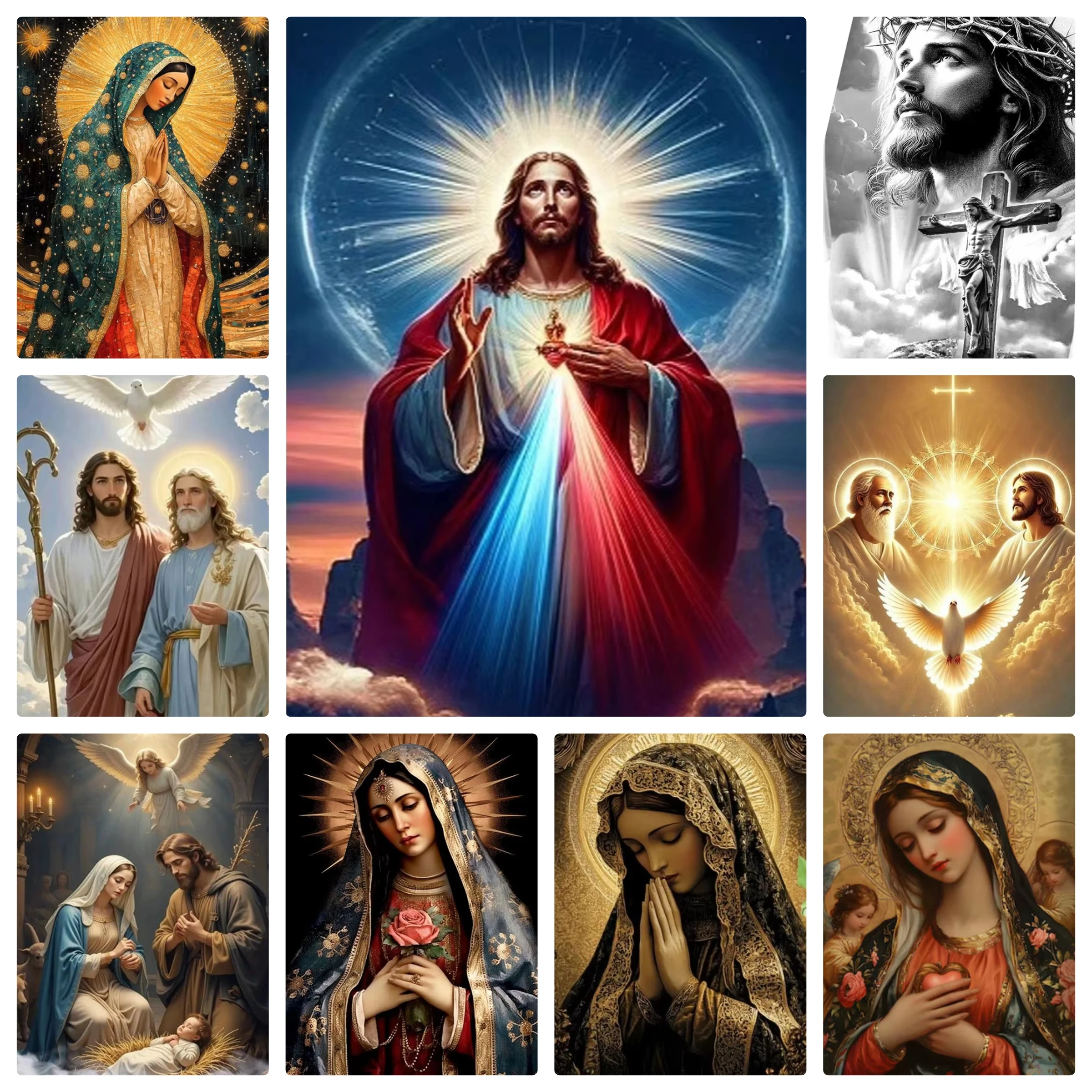 Embroidery Jesus - Frameless,2026 Christmas Diamond Painting Art DIY