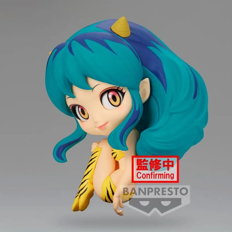 In Stock Bandai Original Q Posket Anime Urusei Yatsura Lum Action Figure Model Children's Gifts