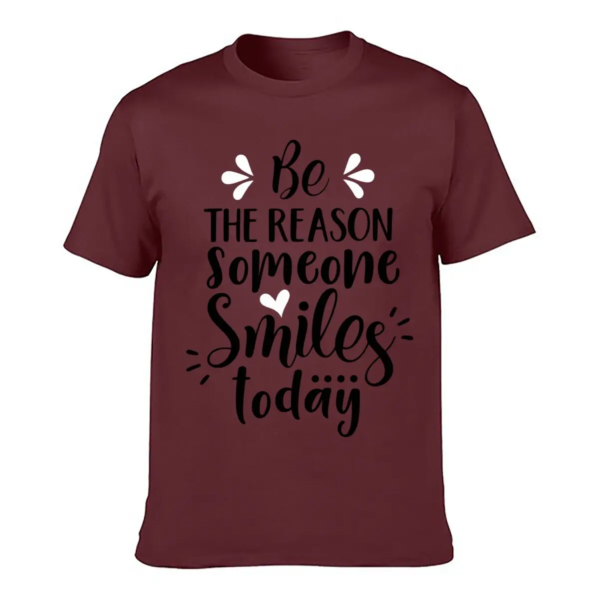 Be The Reason Someone Smiles Today Inspirational Quote Men Summer T-shirt Top
