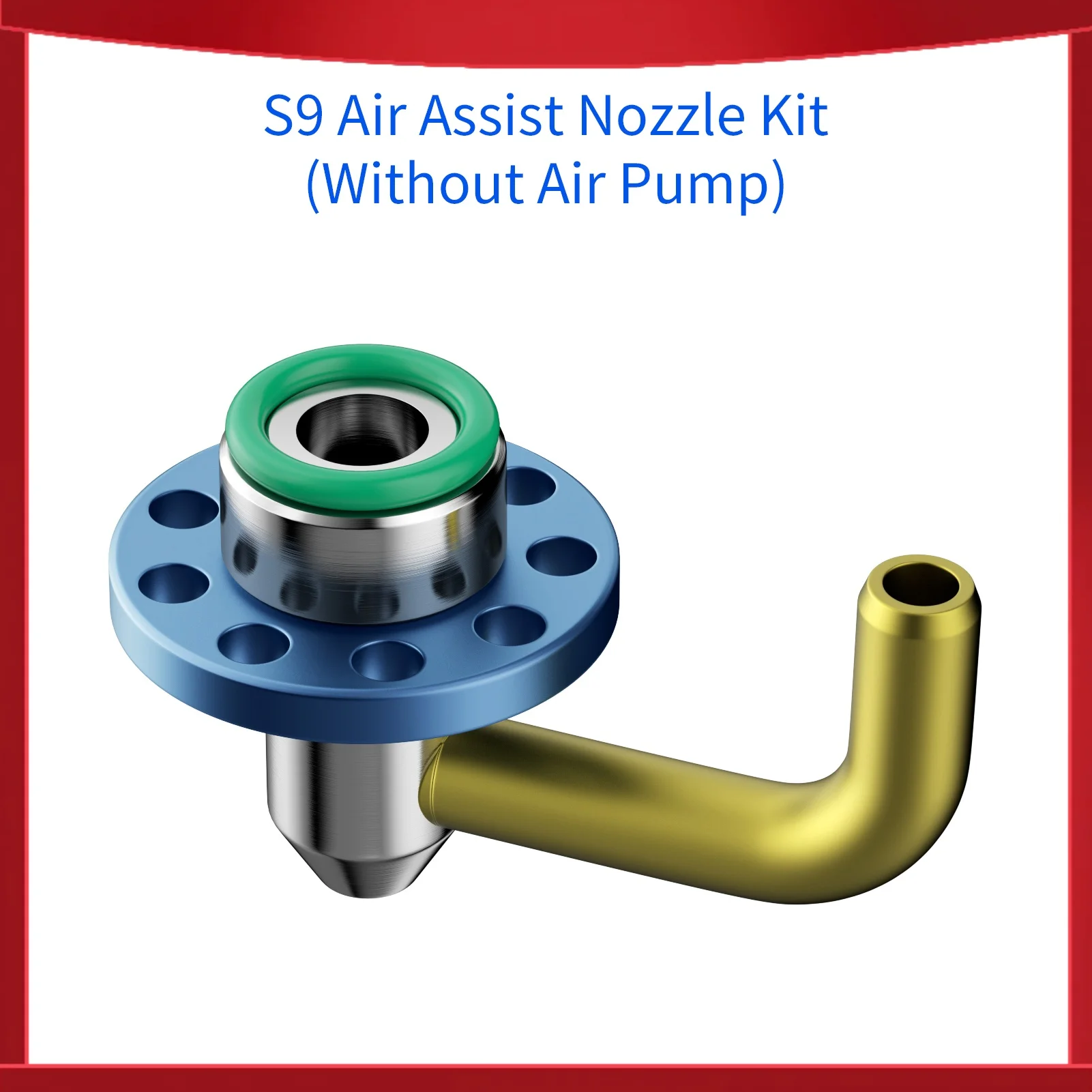 

Air Assist Nozzle Kit High Speed Air Assist Full Metal Structure Easy to Install for Engraving and Cutting Machine