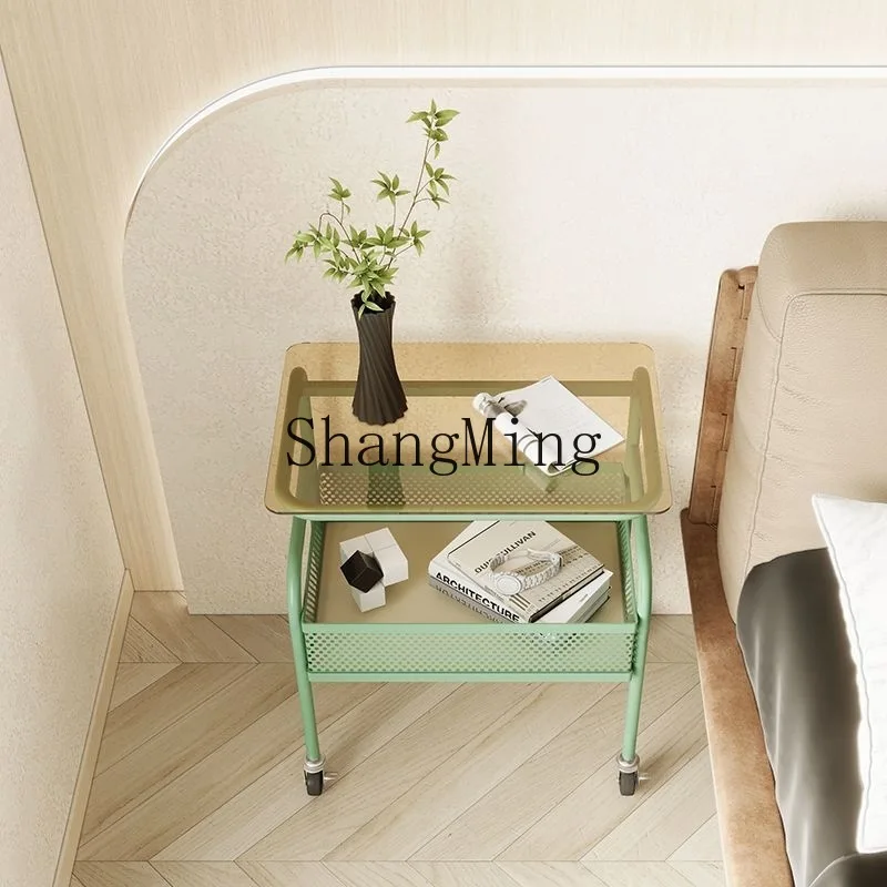 

CL Mobile Bedside Table Shelf Modern Simple New Mini Cabinet Bedroom Small Side Cabinet Storage Cabinet