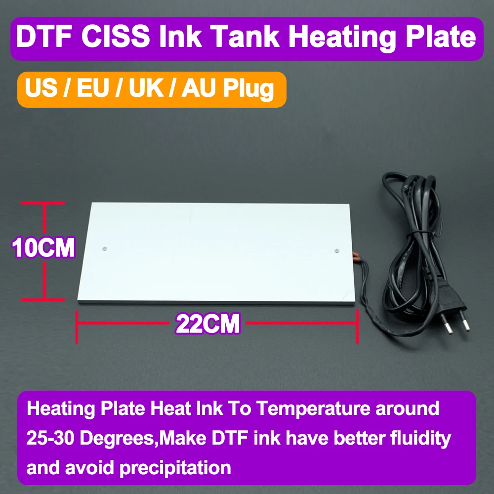 250ML DTF CISS Ink System Ink Tank Heating Plate For Epson ET8550 XP 15000L 1800 L805 DIY ink System Heater Better liquidity