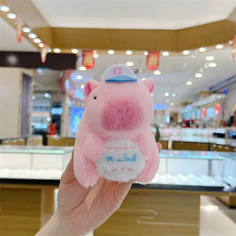 Kapibala Capybara Plush Toy Internet Celebrity Capybara Jun Doll Ugly Cute Doll Guinea Pig Doll Boys Girls Anime Kawaii Keychain