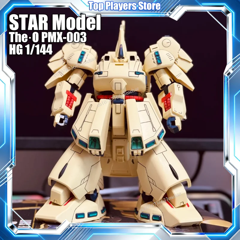 Em estoque estrela modelo o hg 1/144 PMX-003 THE-O brinquedos kit de modelo de montagem figura de ação robô kits de modelo de plástico boneca presentes