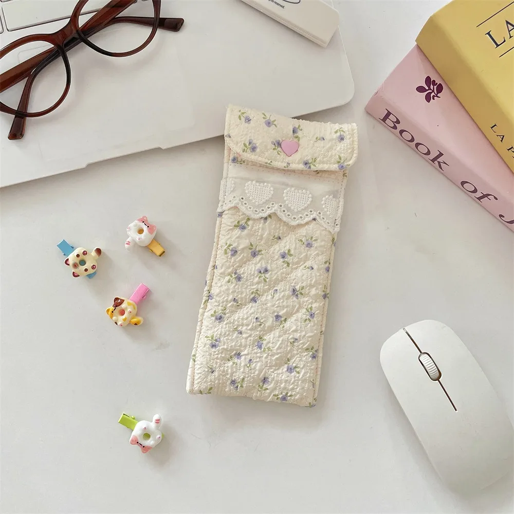 

Cartoon Pattern Glasses Storage Bag Anti Pressure Dustproof Sunglasses Case with button Gift Glasses Protective Cover Travel