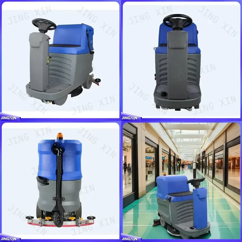 custom for Small Ride on Floor Scrubber Commercial Industrial Automatic Cleaning Machine Battery Powered Walk Behind Sweeper
