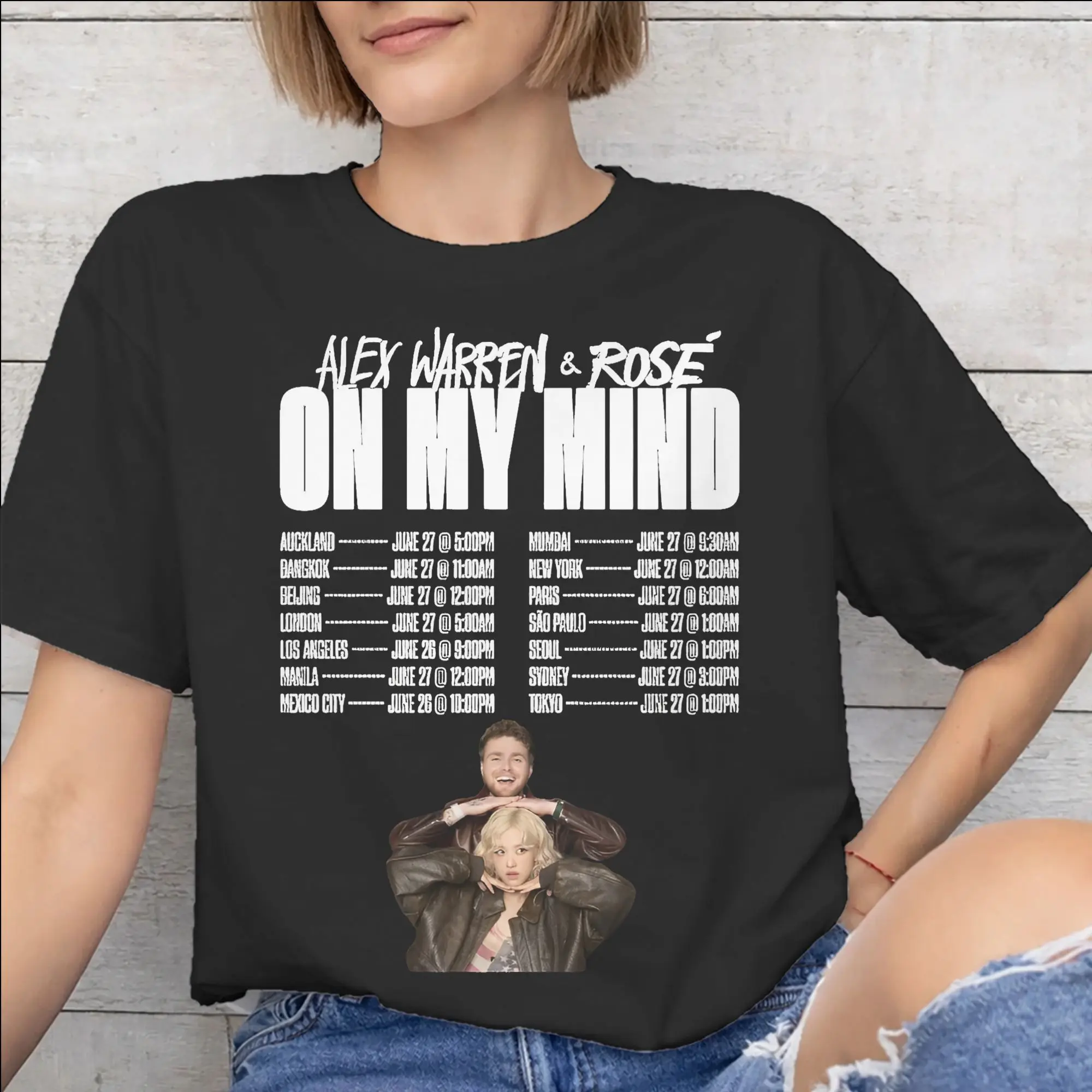 Men Women Printed Alex Warren Little Orphan Live Tour 2026 T Shirt Tee Pure Cotton  T-shirts Clothes