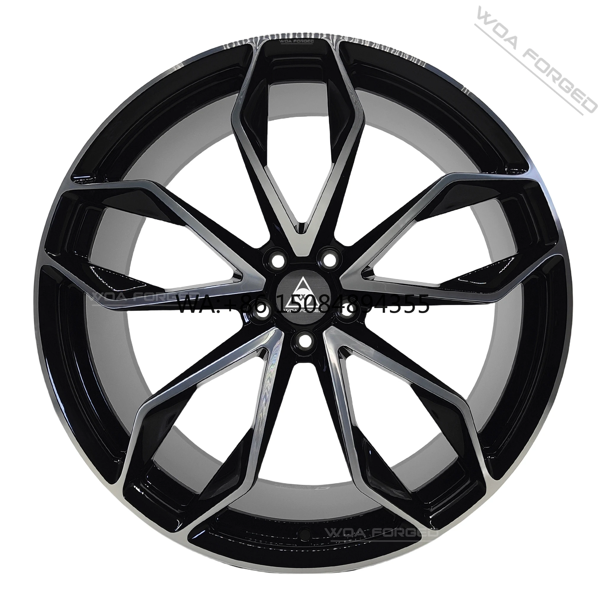 

Gloss black machine face forged alloy wheels 18 to 22 inch ideal for luxury car upgrades and stable daily driving use
