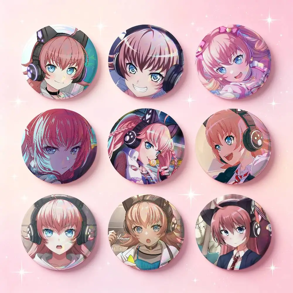 Tamade Chiyu BanG Dream Badges d'anime 25 32 44 58 75 mm, épingles rondes pour cosplay, décoration de sac, cadeaux pour fans, collection, amis, broche, souvenir