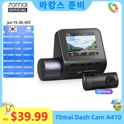 70mai Dash Cam A400 1440P Immagine 145 °   FOV Car DVR 70mai A400 Supporto per registratore per auto Cam posteriore 24 ore Modalità parcheggio