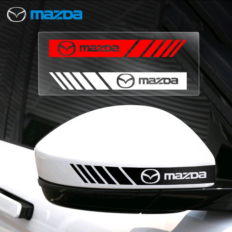 Espelho retrovisor de carro Side Stripe Adesivos, Acessórios de mercadorias, Mercadorias, Mazda 2, 3, 4, 5, 6, 7, 8, 323, 626, CX5, CX7, CX9, RX8,