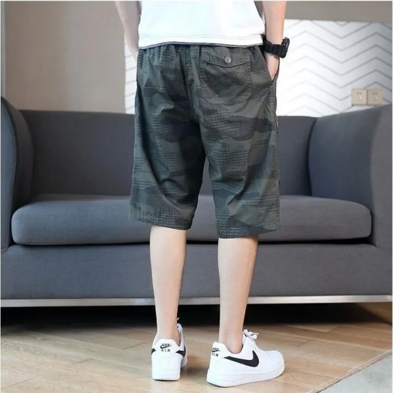 2024 Summer Mens Casual Shorts Mens Camouflage Outdoor Cargo Short Pants Multi-pocket Tactical Joggers Capris Shorts Size 6XL