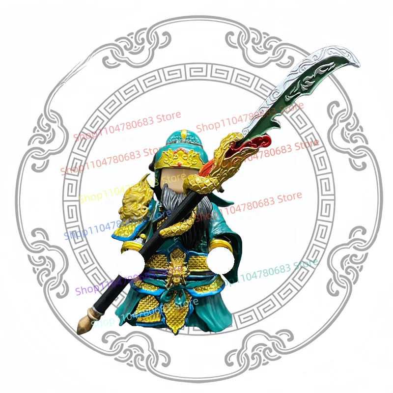 

Building Blocks Three Kingdoms Guan Yu Warrior Mini Figure Assembly Model Display Anime Cartoon Accessories Collectible Toy Gift