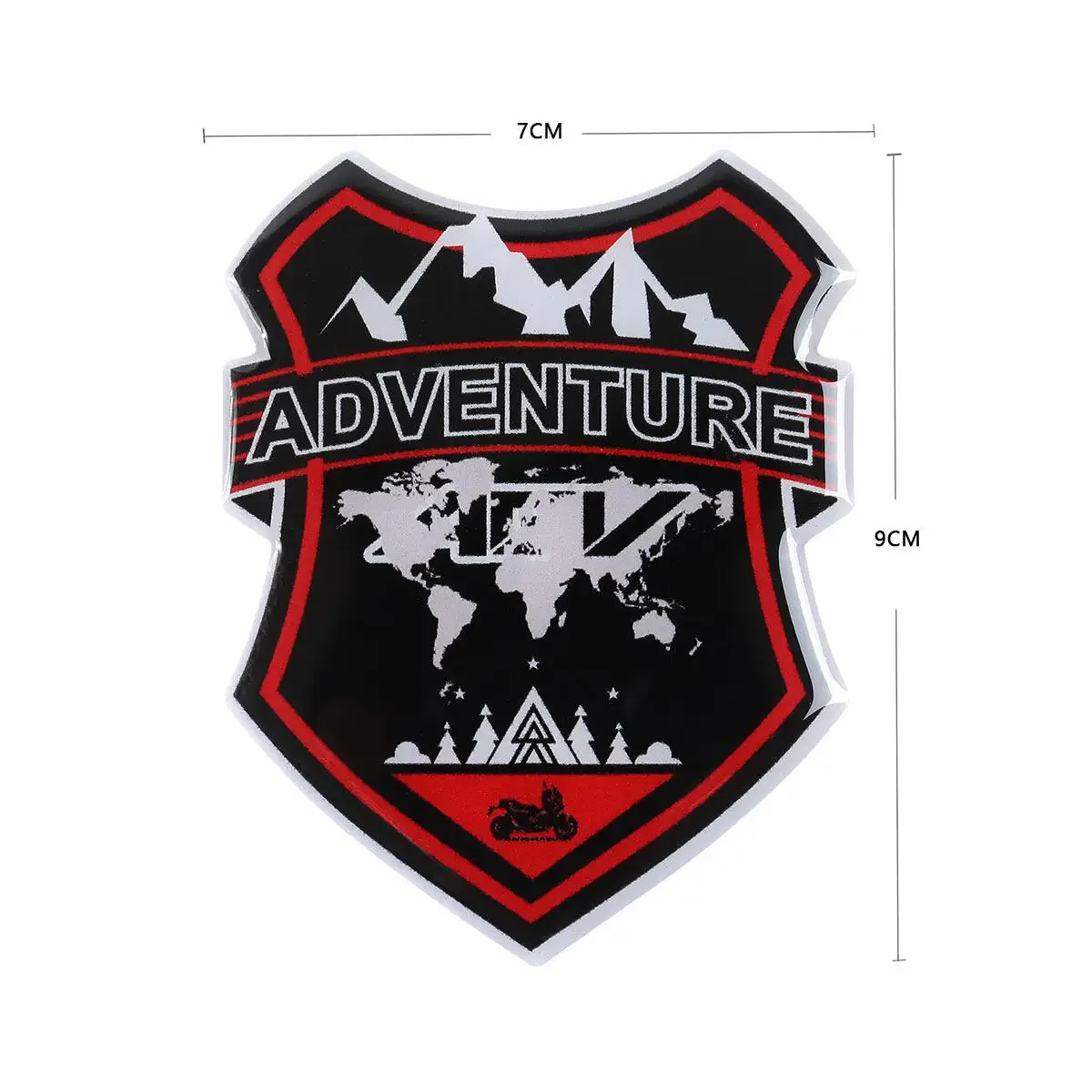 3D Gel Adventure Motorcycle Stickers Moto Body Windshield Shield Emblem Accessories Decal for ADV160 V-Strom GS Tenere 500X Nmax view 2