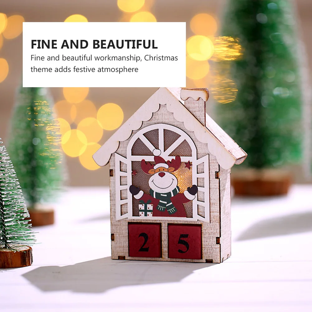 

Wooden Calendar Diy Christmas Decoration For Home Fireplace Wall Door Countdown Timer Holiday Ornament Party Decor