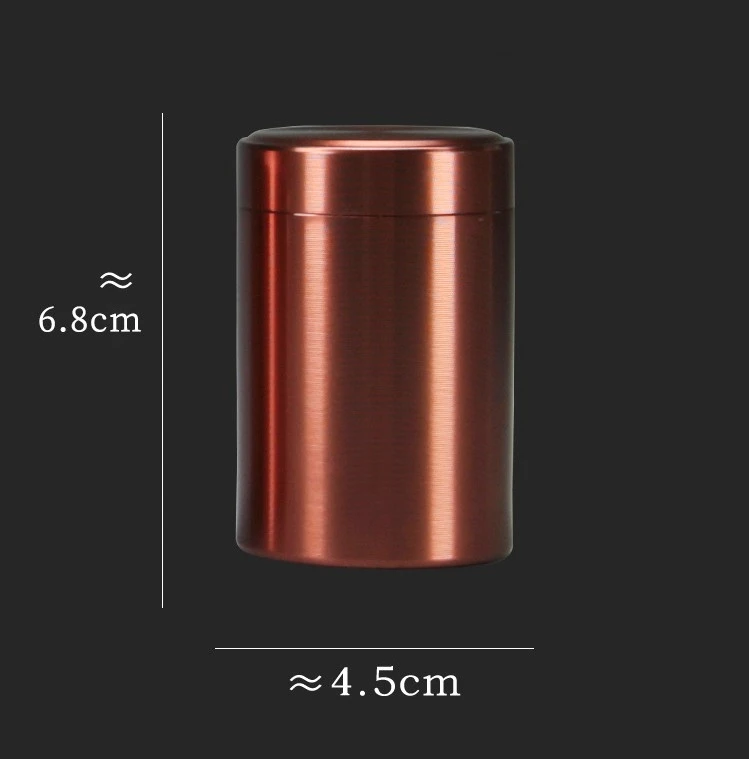 100Pcs Solid Color Airtight Smell Proof Container Aluminum Alloy Herb Stash Metal Sealed Can Tea Jar Storage Boxes ni721 - view 5