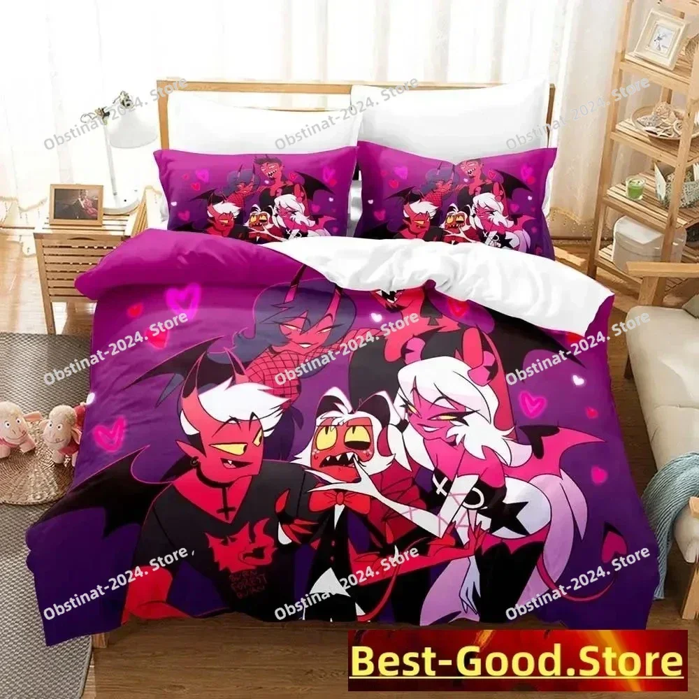 Game 2023 Loona boss Bedding Set Cartoon Anime three-piece set Adult Kid Bedroom Duvetcover Sets 3D Kawaii Hot Sale