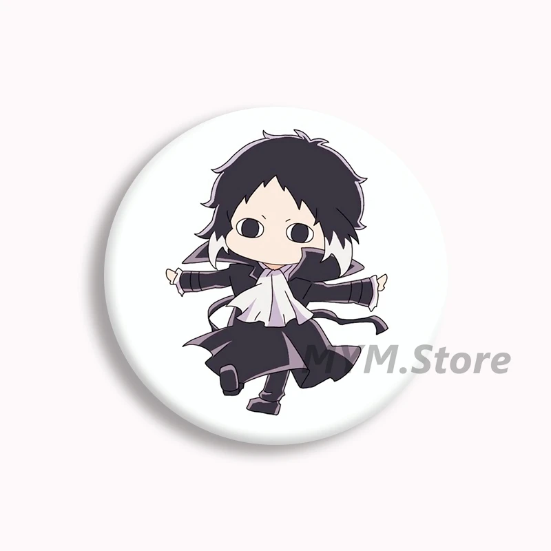 Ryunosuke Akutagawa Anime Soft Button Pin Hot Manga Bungou Stray