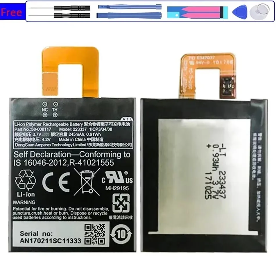 Mobile Phone Battery 245Mah 58-000117 58000117 For Amazon Kindle KO1 1,2 Oasis1 Oasis 2 Oasis2 Tablet Bateira