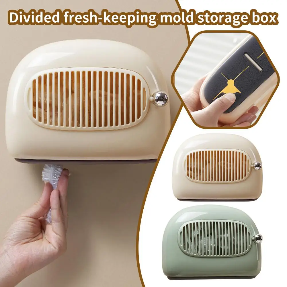 

Sub -standing Fresh -keeping Model Wall -mounted Storage Box Bag -one Fresh Two Storage -in Filter Artifact Kitchen F9H8