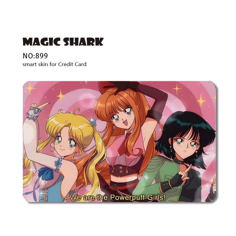 Magic Shark Anime Basketball Sports PVC Matte Skin Film Sticker for Big Small No Chip Credit Debit Card